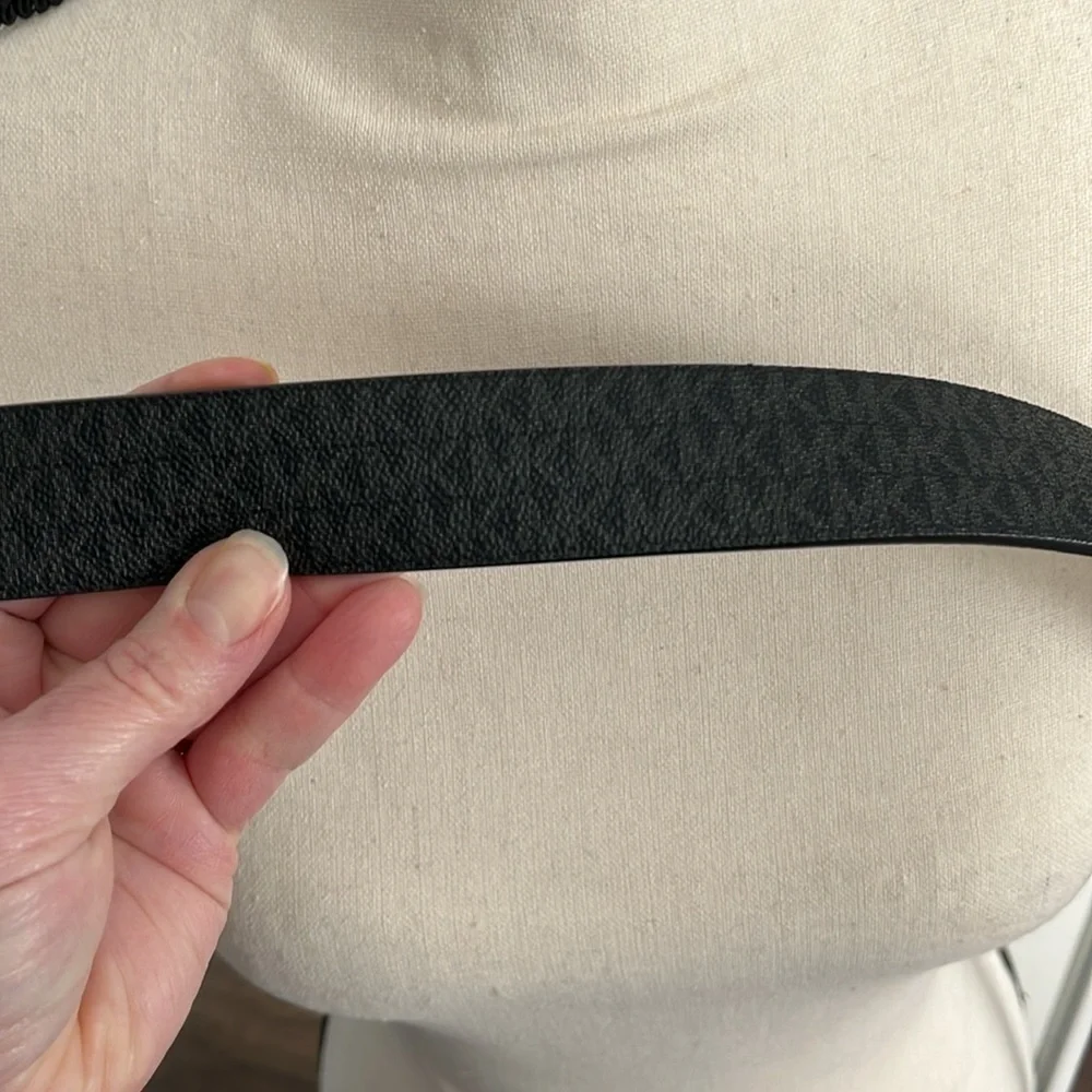 Michael Kors Reversible Leather Monogram Belt NWT